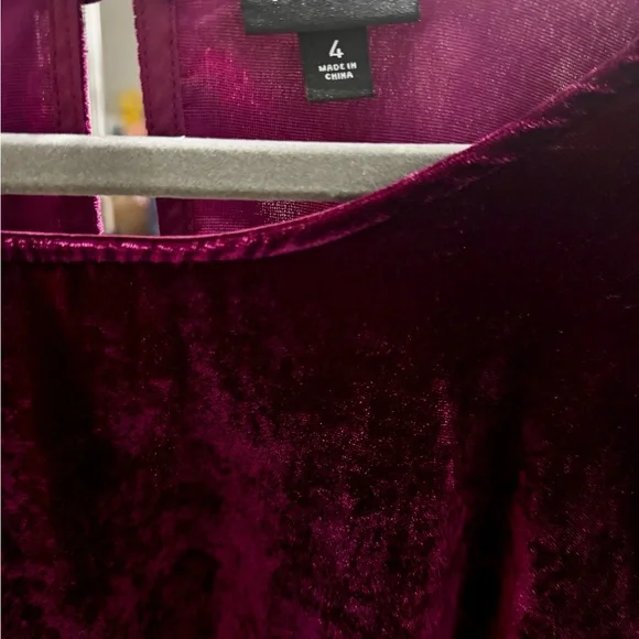 Torrid Maroon Velvet Blouse - Picture 2 of 2